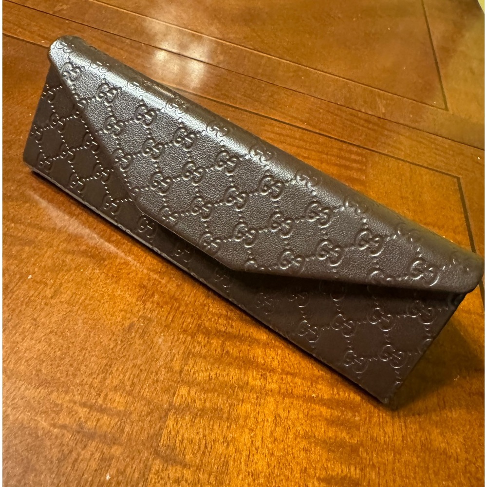 GUCCI Eyeglass Brown Trifold Case